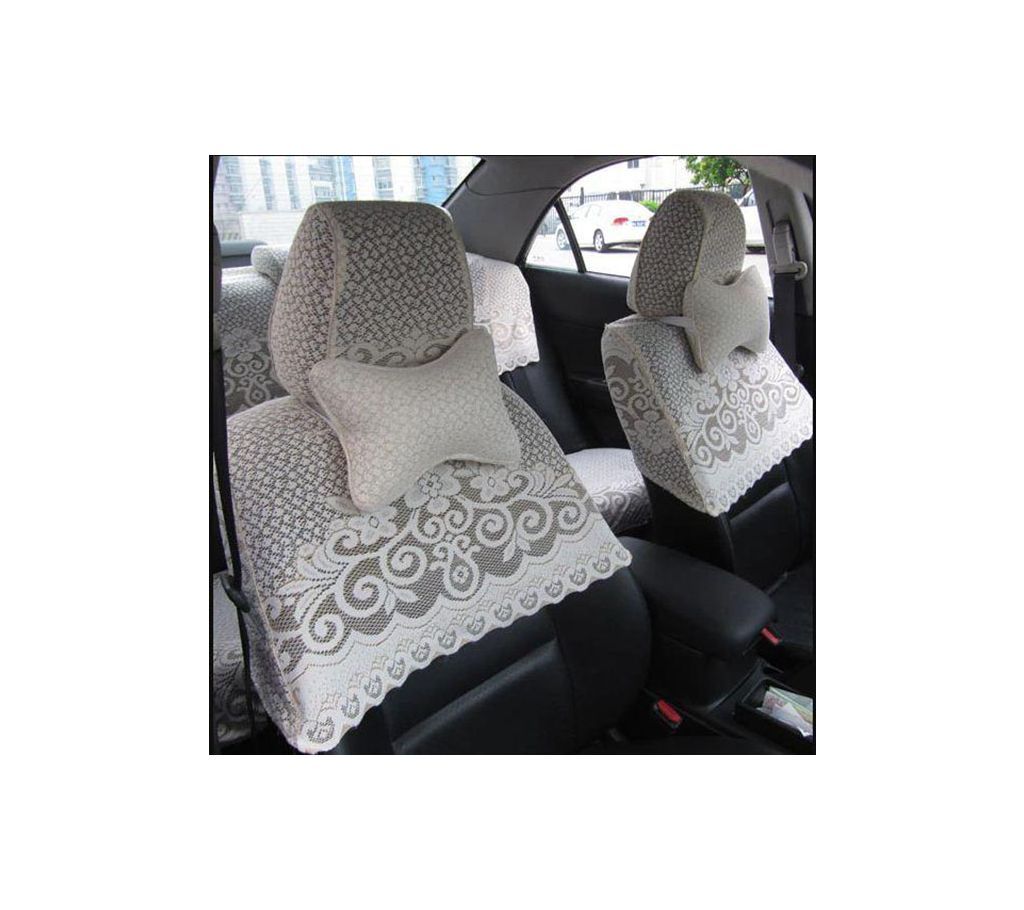 car seat covers lace gulps half seat cover 1 set - white [universal]