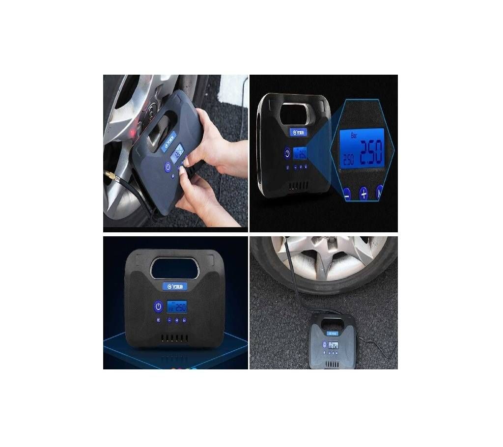 PORTABLE CAR TIRE INFLATOR WITH DIGITAL DISPLAY