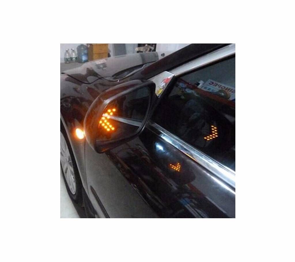 2pcs Car Side Rear Mirror Turn Signal Indicator Lights 14-SMD LED Arrow Panels