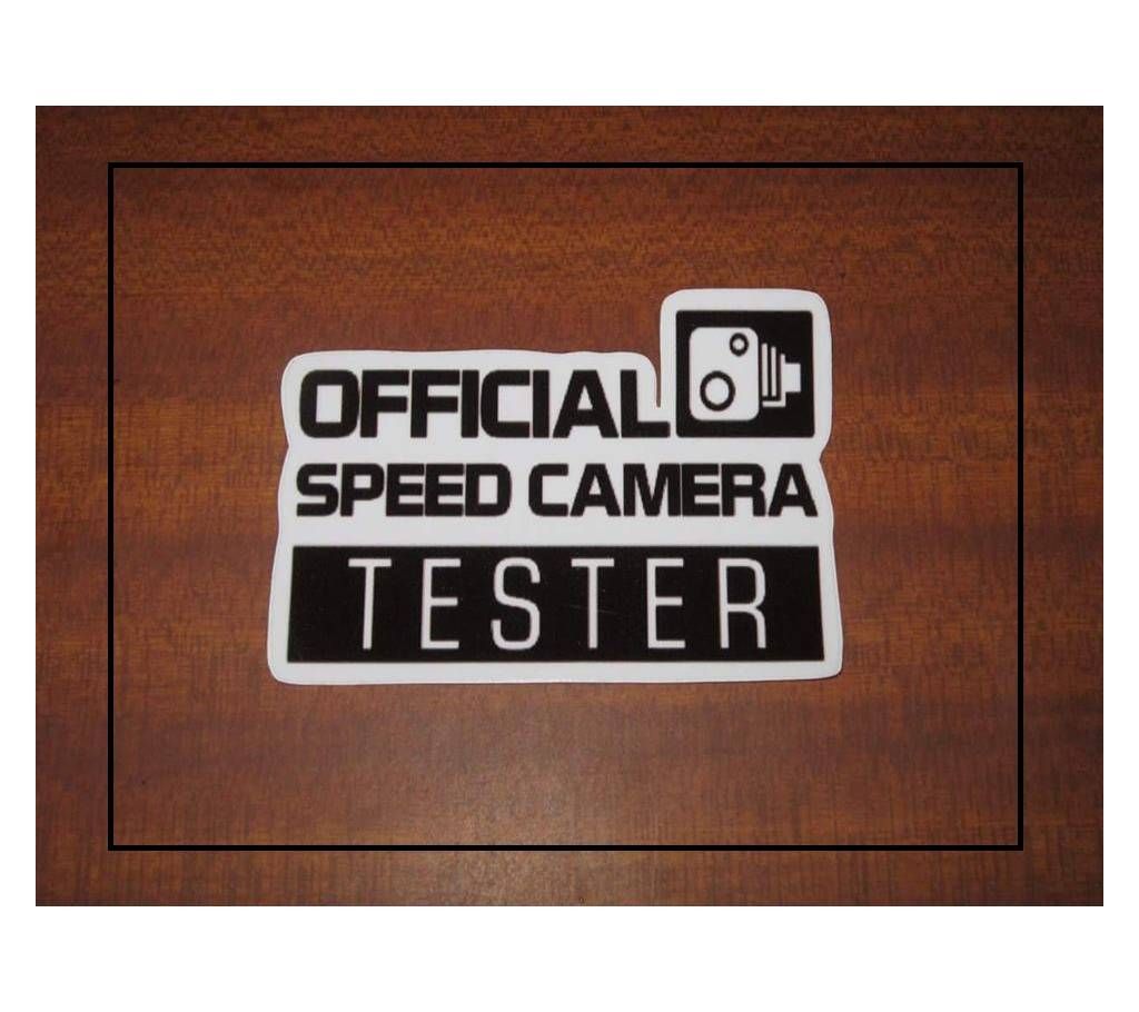 Official Speed Camera Testing Vehicle Car Sticker
