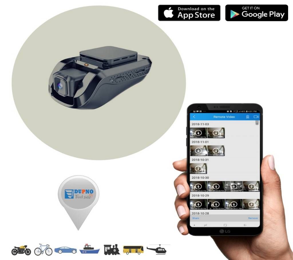DUPNO 3G LIVE VIDEO TRACKING CAR DASH CAMERA