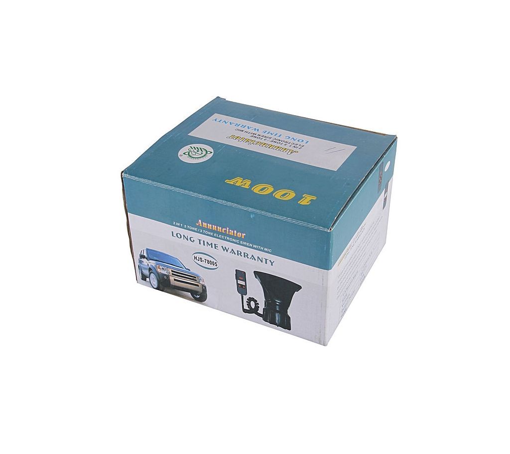 Siren 12v 100-Watt 5Tones Horn - Black