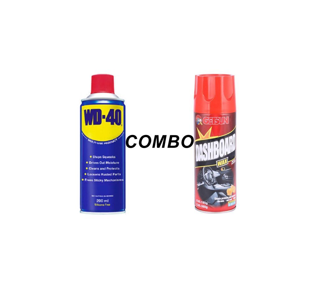 GETSUN Dashboard Wax & Flamingo WD-40 Multi use spray Combo binimay