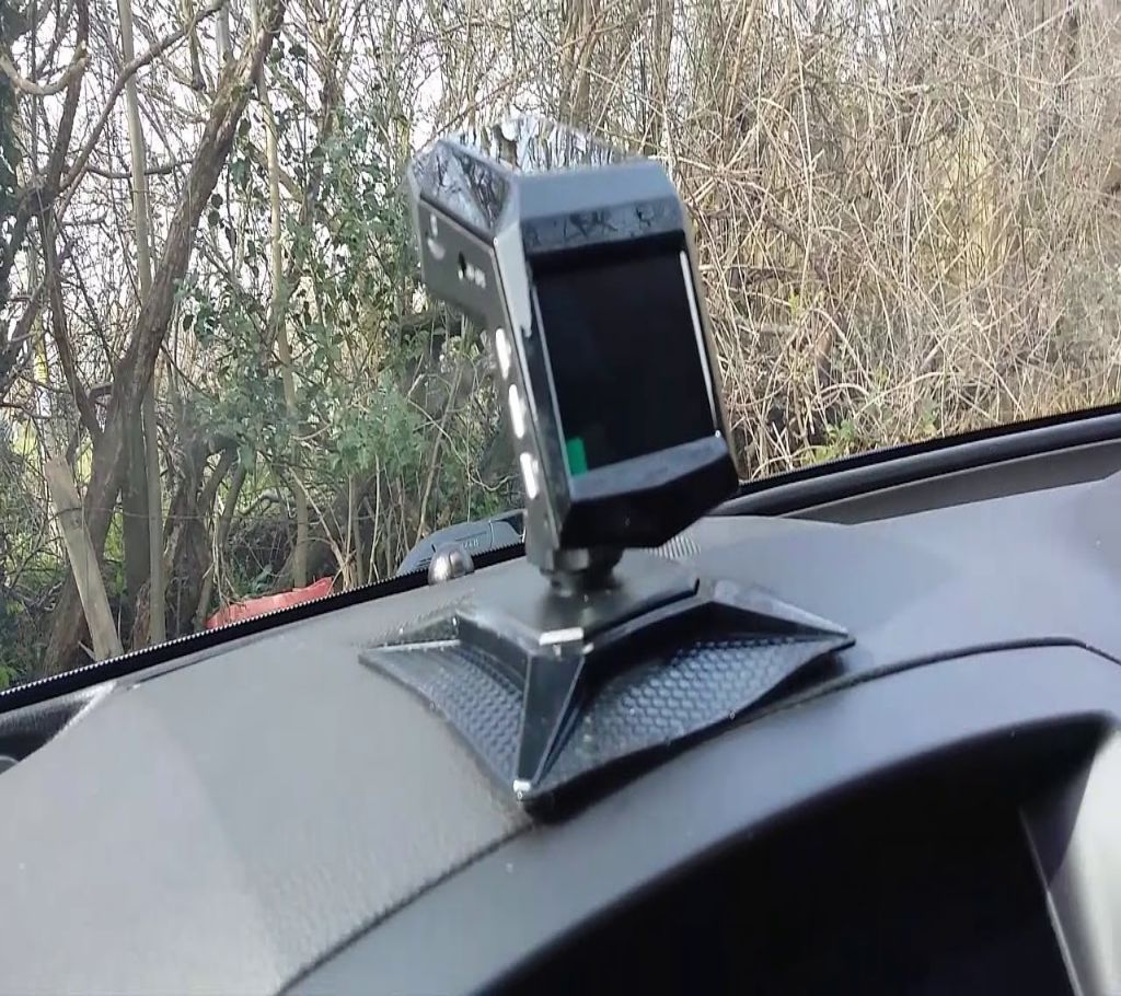 D100 Single Recording CamHD 1296P Dual View Dash Cam 140Wide Angle Dashboard Camera with Front IR Night Vision -Tecio