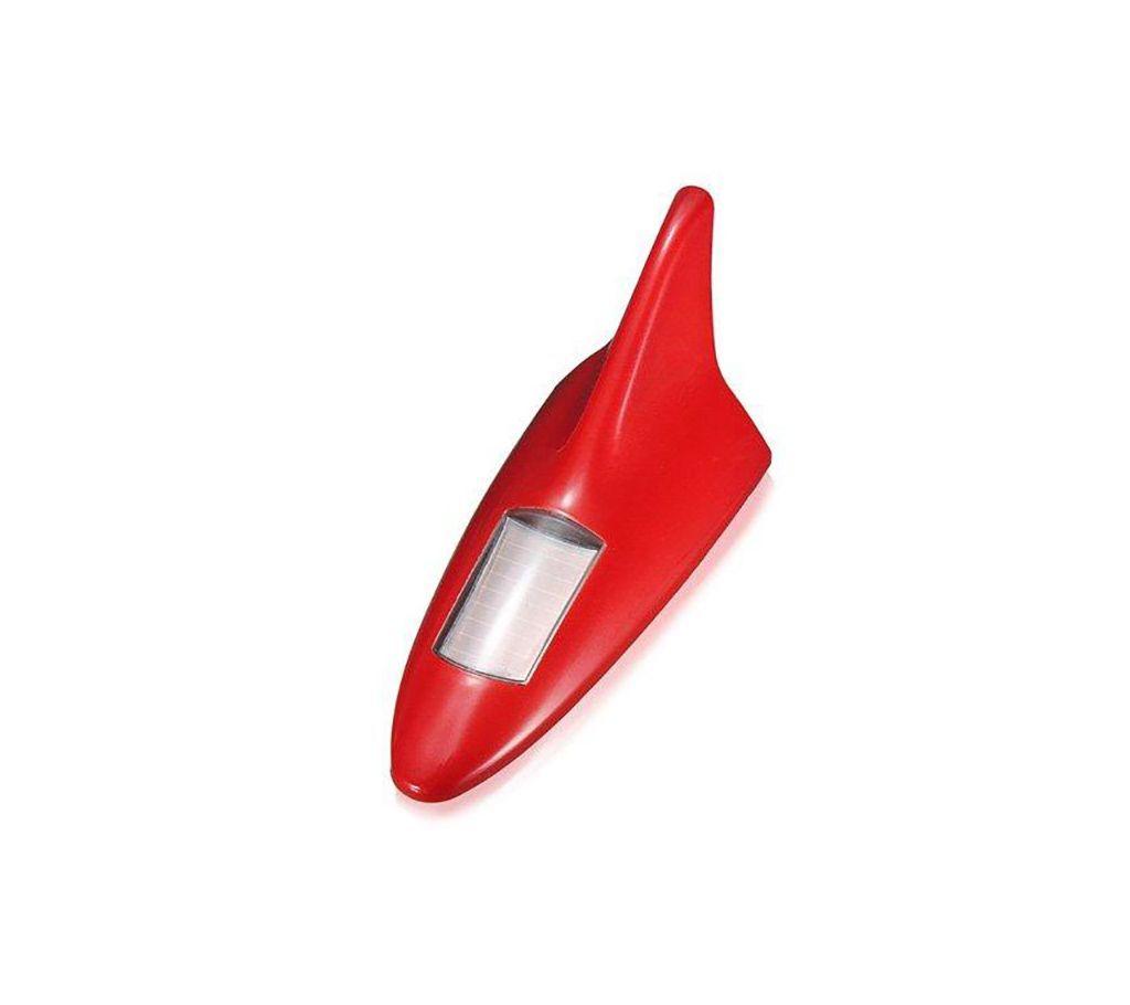 New Shark Fins Lamp Car Solar Energy Light Lamp [Red]