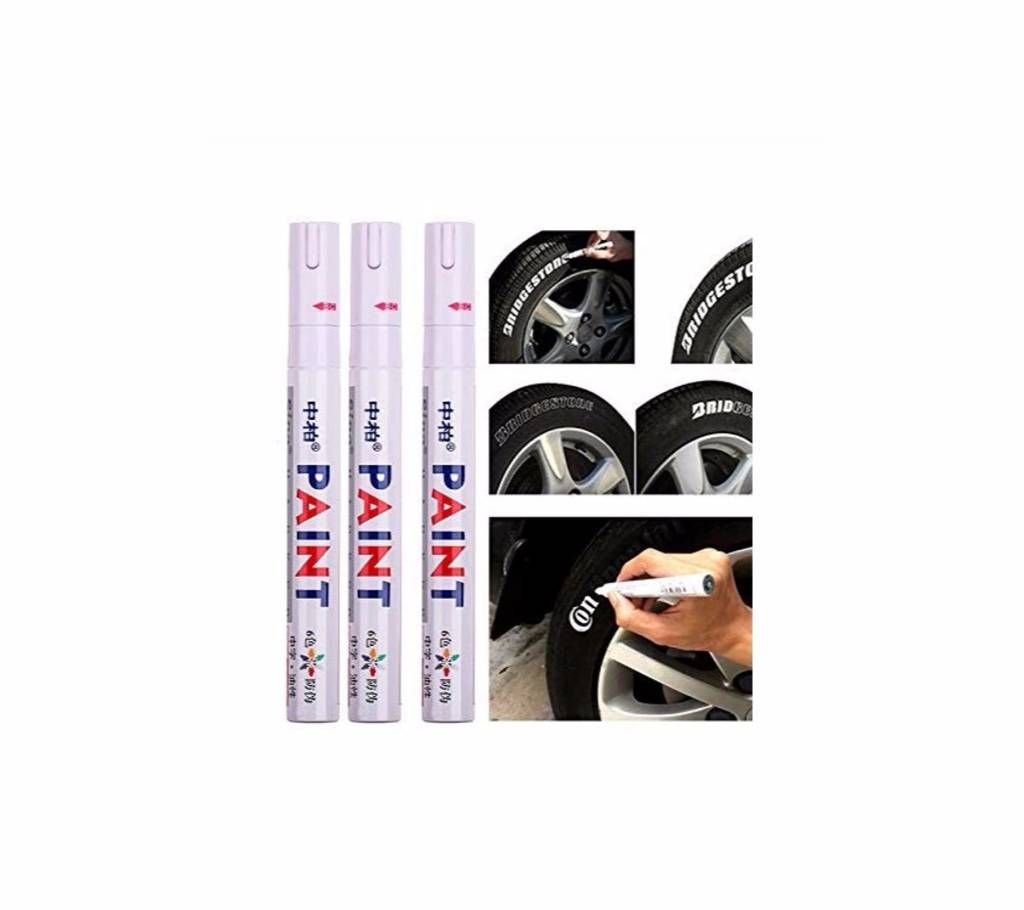 1 pcs CAR TIRE THREAD WHITE WATERPROOF MARKER PERMANENT