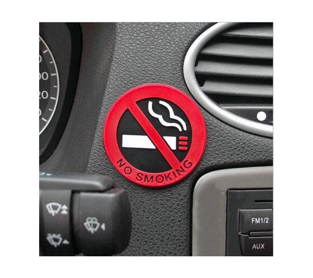 No Smoking sticker for car 