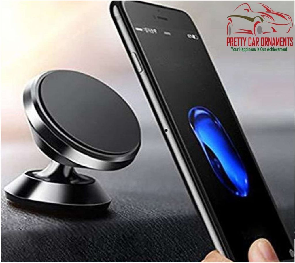 Magnetic Phone Car Mount - Universal Magnetic Phone Holder for Car - 360 Degree Rotation from Dashboard - Mobile Holder for Car Compatible with All Sm