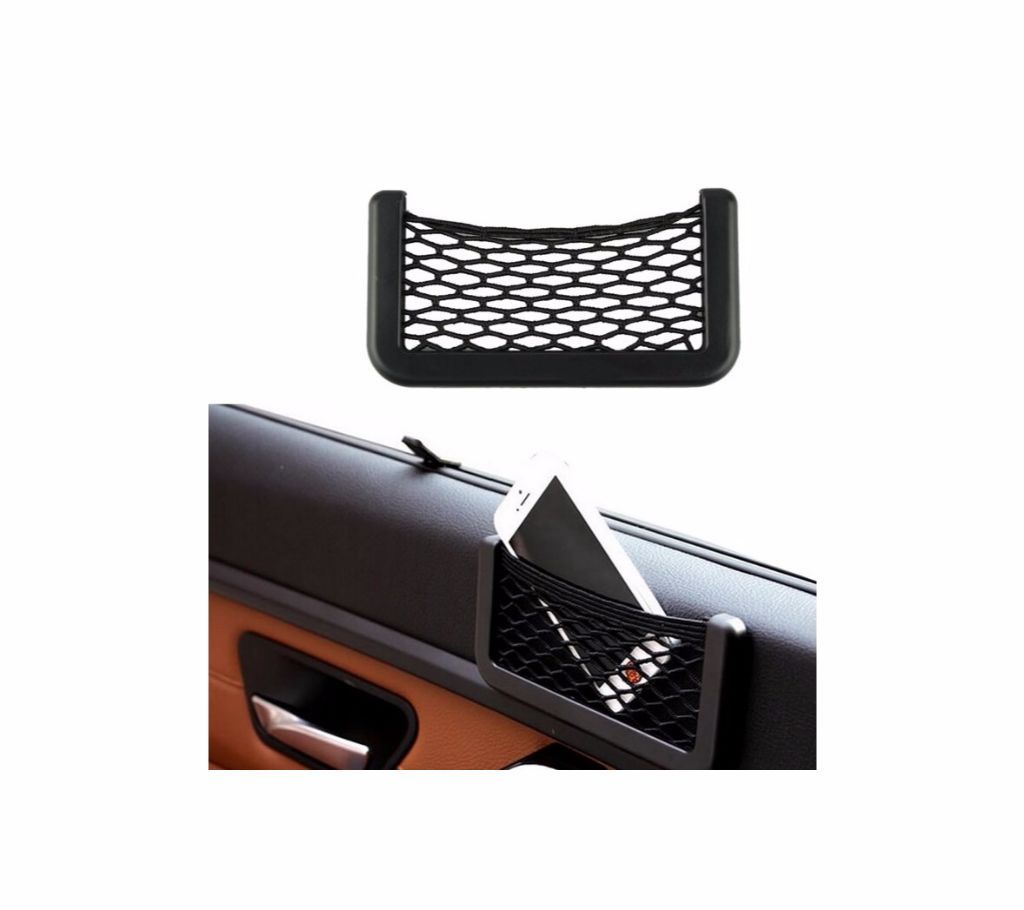 15X8cm  Adhesive Visor Car Net Organizer Pockets Net