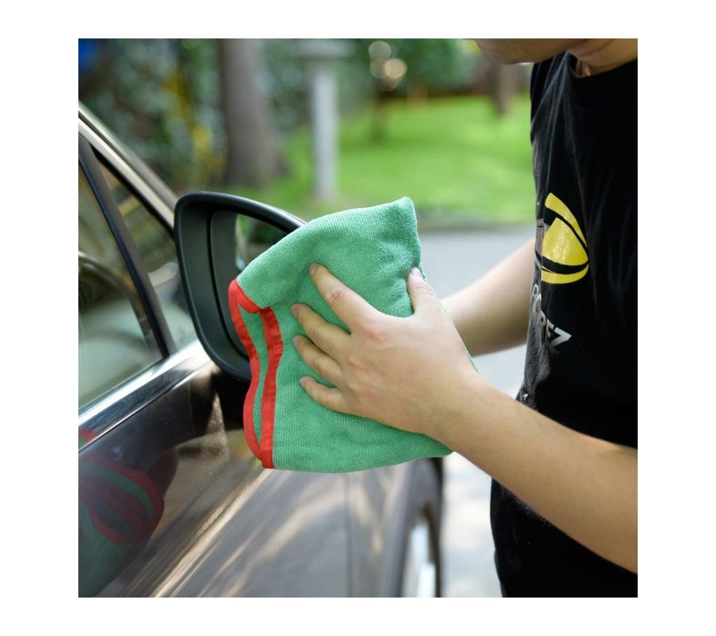 Micro fiber Car Towel Cleaning Cloth - (Green)