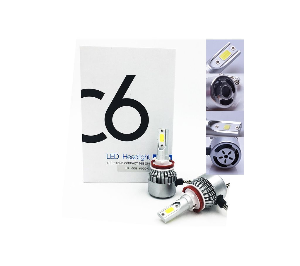 9005 HB3 72 W 7600LM COB Chip C6 faro LED 36 w 3800LM coche llev la bombilla del faro - Tecio