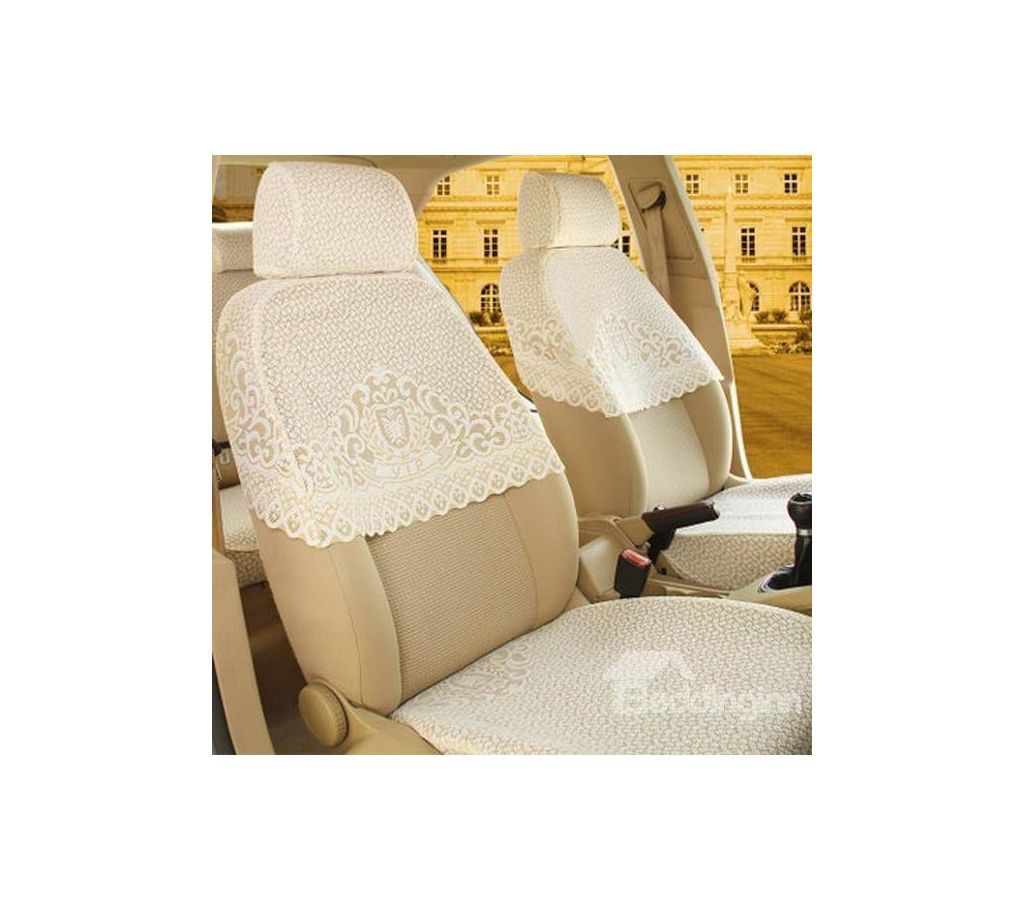 car seat covers lace gulps half seat cover 1 set - Off white [universal]