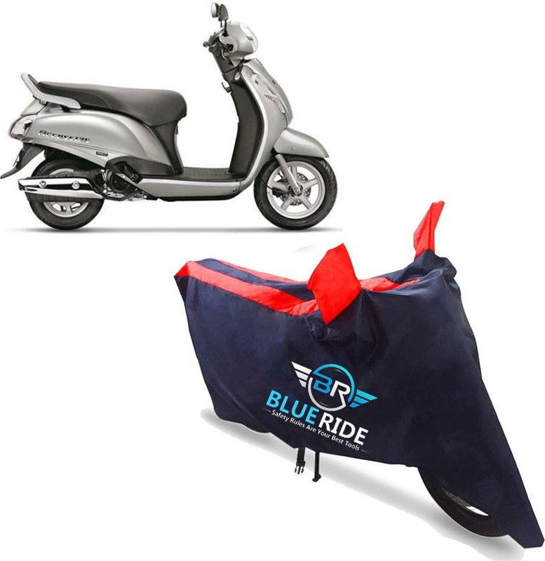 BLUERIDE Two Wheeler Cover for Suzuki  (Access 125, Red)