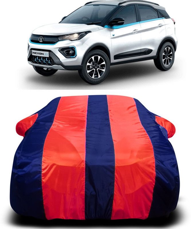 AUTOGARH Car Cover For Tata Nexon (With Mirror Pockets)  (Red, Blue)