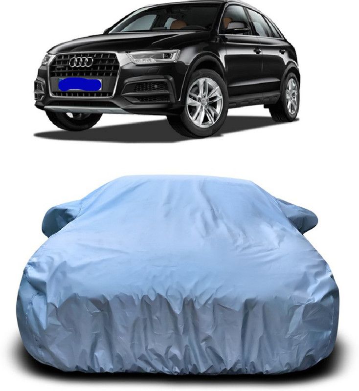 Genipap Car Cover For Audi New Q3 (With Mirror Pockets)  (Silver)