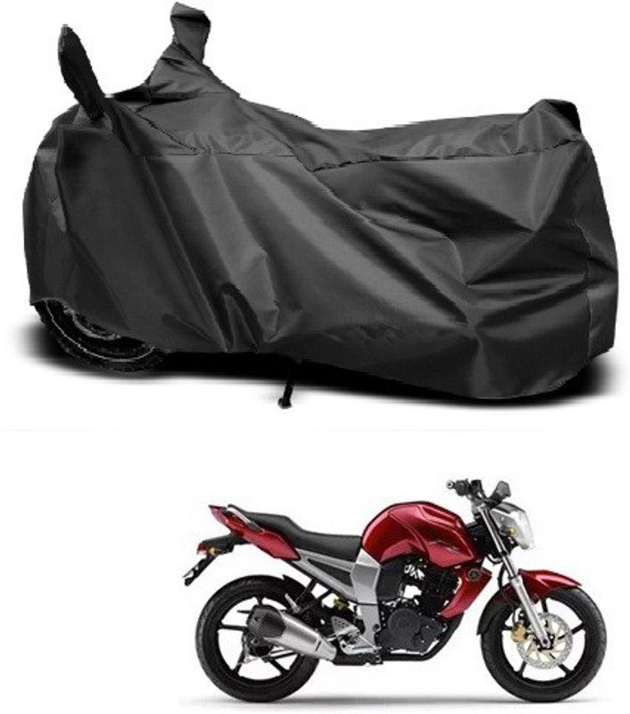 THE REAL ARV Waterproof Two Wheeler Cover for Yamaha  (FZ-S, Black)