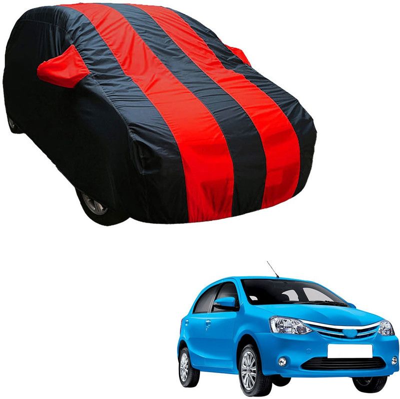 SS Zeeber Car Cover For Toyota Etios Liva (With Mirror Pockets)  (Blue, Red)