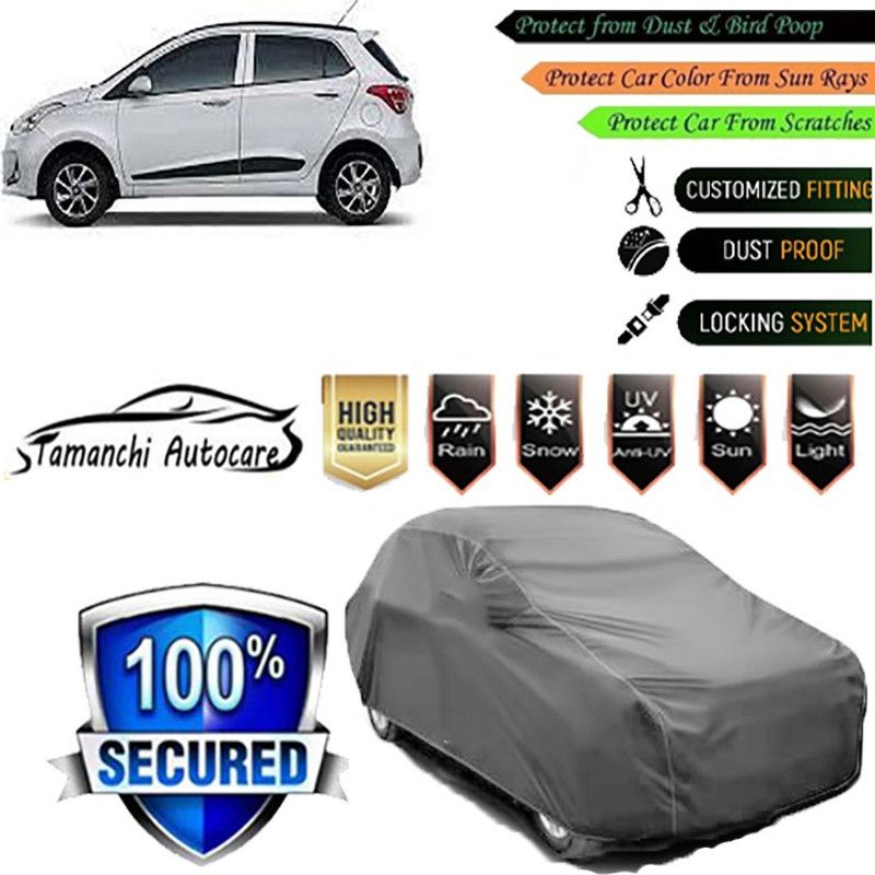 Tamanchi Autocare Car Cover For Hyundai Grand i10  (Grey)