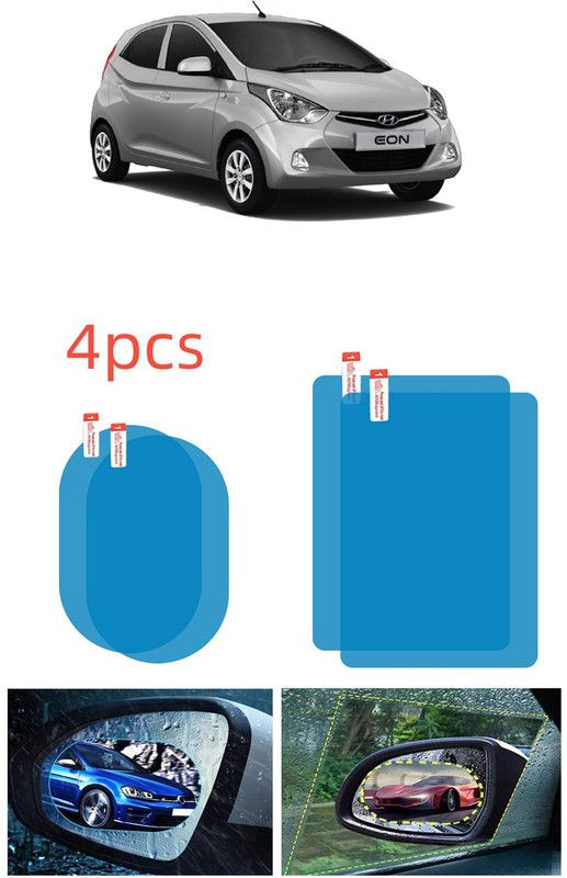 Etradezone Antifog Combo(B&S)_0198 Car Mirror Rain Blocker  (Blue)