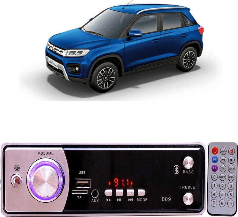 Bluedrum Silver009 BLUETOOTH/USB/SD/AUX/FM/MP3 Car Stereo ( Single Din) B-334 Car Stereo  (Single Din)