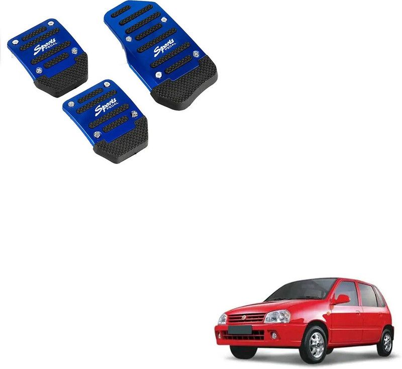 SEMAPHORE Car Non-Slip Manual Pedals Kit Sports Blue For Maruti Zen Car Pedal