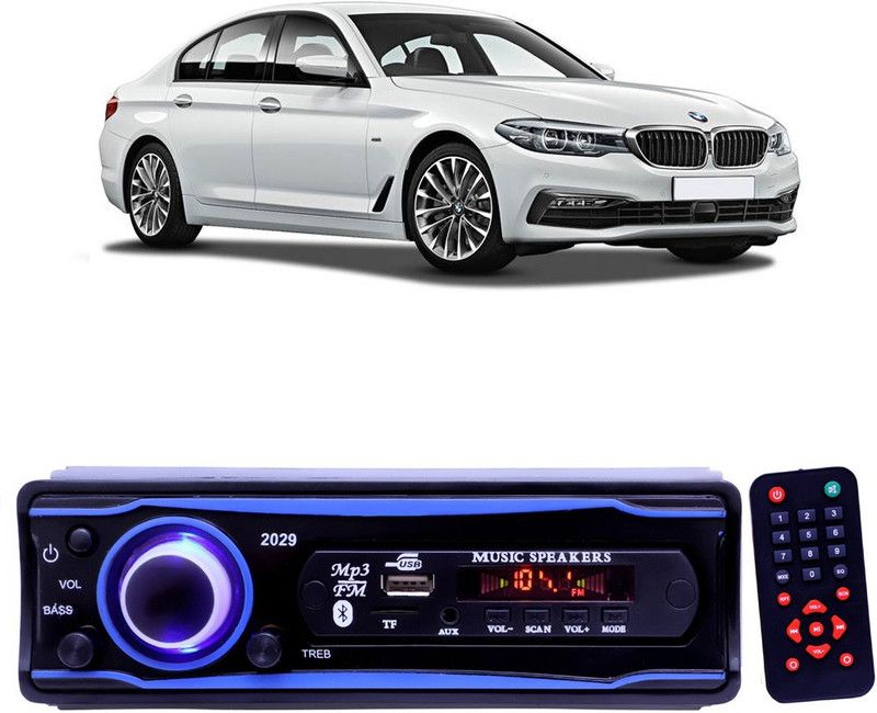 YUNEIK Blue Stereo-999 BLUETOOTH/USB/SD/AUX/FM/MP3 (BLUE & Black)Y-055 Car Stereo  (Single Din)