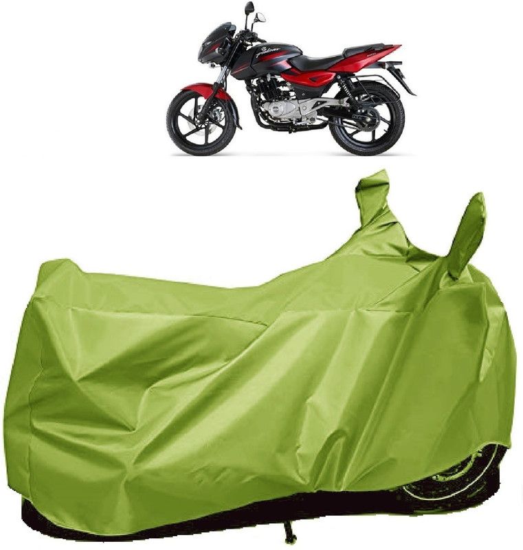 AutoFave Two Wheeler Cover for Bajaj  (Pulsar 180 DTS-i, Green)