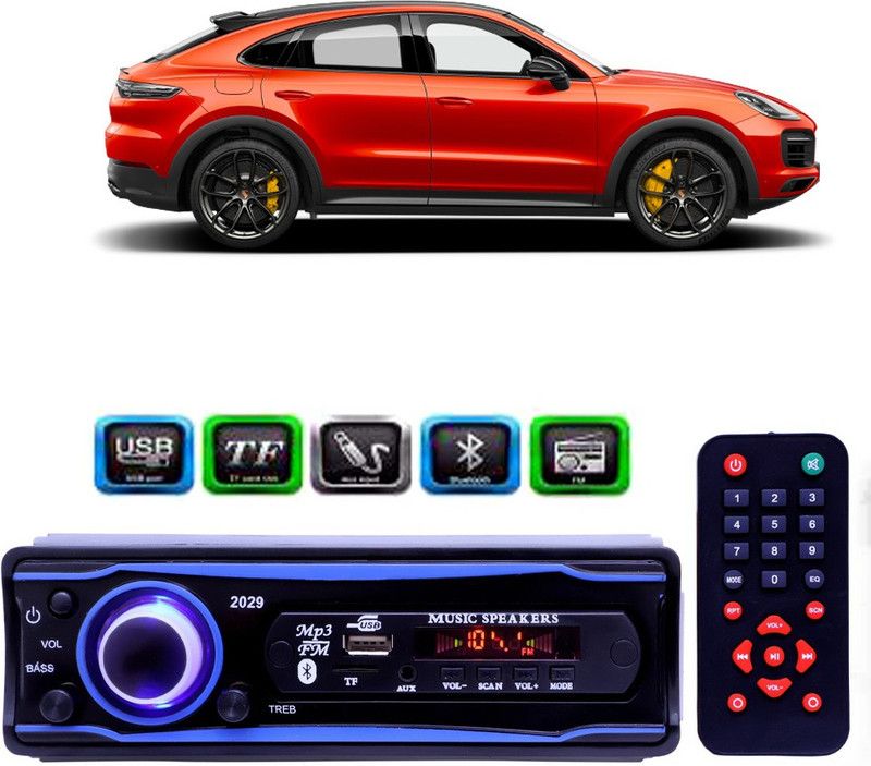 Genipap STEREO-999 BLUETOOTH/USB/SD/AUX/FM/MP3 (BLUE & Black)-463 Car Stereo  (Single Din)