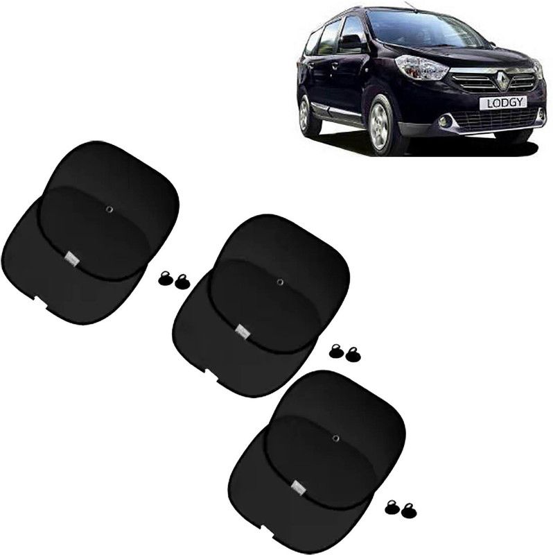 aksmit Side Window Sun Shade For Renault Lodgy  (Black)
