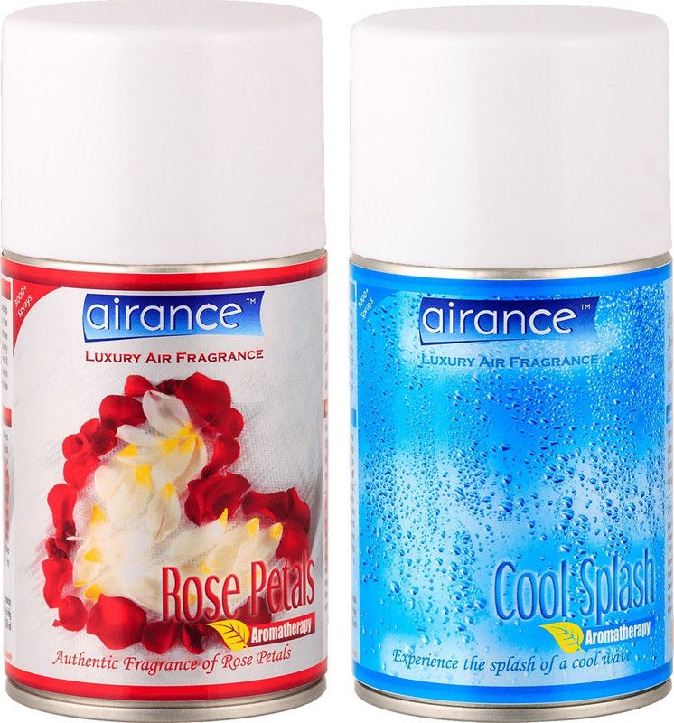 Airance Cool Splash & Rose Petals Spray, Automatic Spray, Refill  (2 x 125 ml)