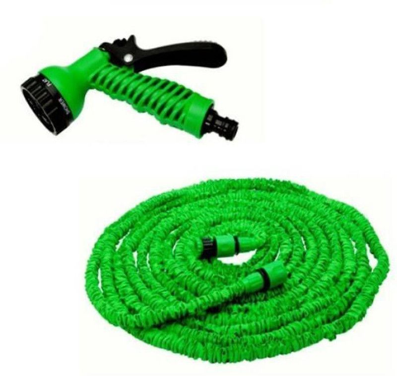 PGK TRADERS Magic Flexible Water Hose 50 Ft / 15 M EU Hose Plastic Hoses Pipe with Spray Magic Hose Hose Pipe Spray Gun