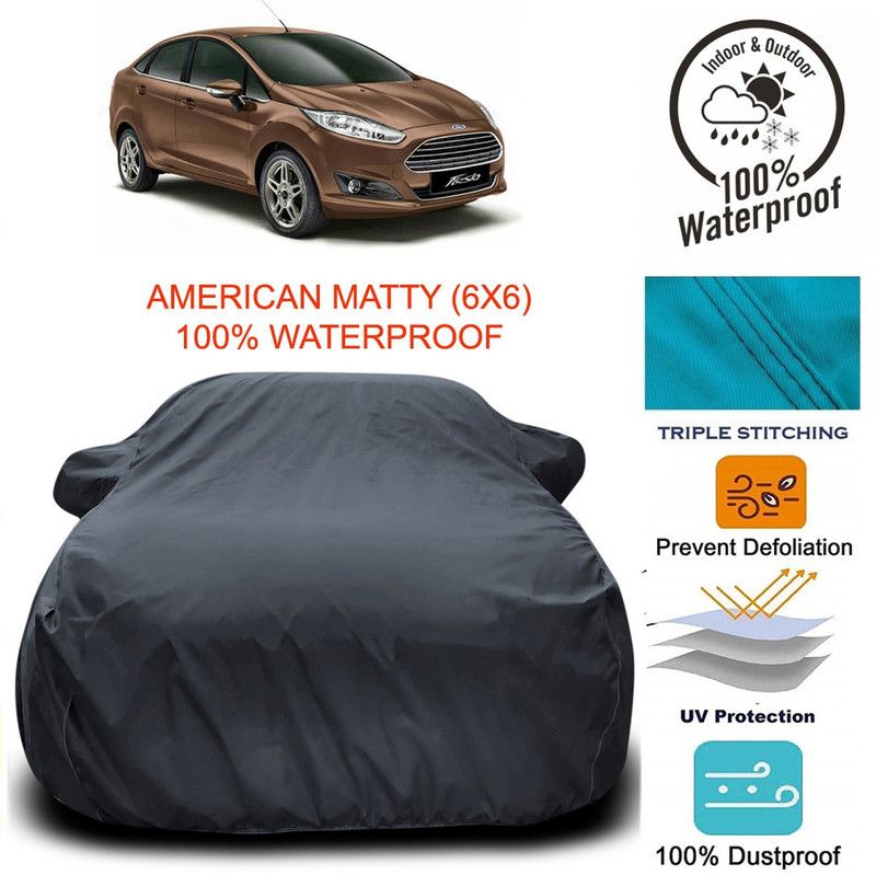 Dvis Car Cover For Ford Fiesta (With Mirror Pockets)  (Grey)