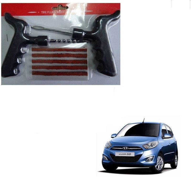 AuTO ADDiCT Car Tool Safety With 5 Strip Tubeless Tyre Puncture Repair Kit For Hyundai i10 Tubeless Tyre Puncture Repair Kit