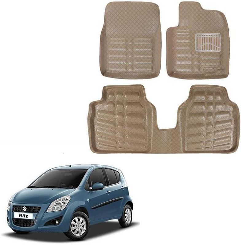 Oshotto Leatherite 3D Mat For Maruti Suzuki Ritz  (Beige)