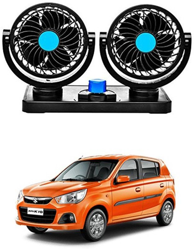 RKPSP 360 Degree Car Fan - 12V,Dual Head Fans,Car dashboard fan For Alto K10 Car Interior Fan  (12 V)