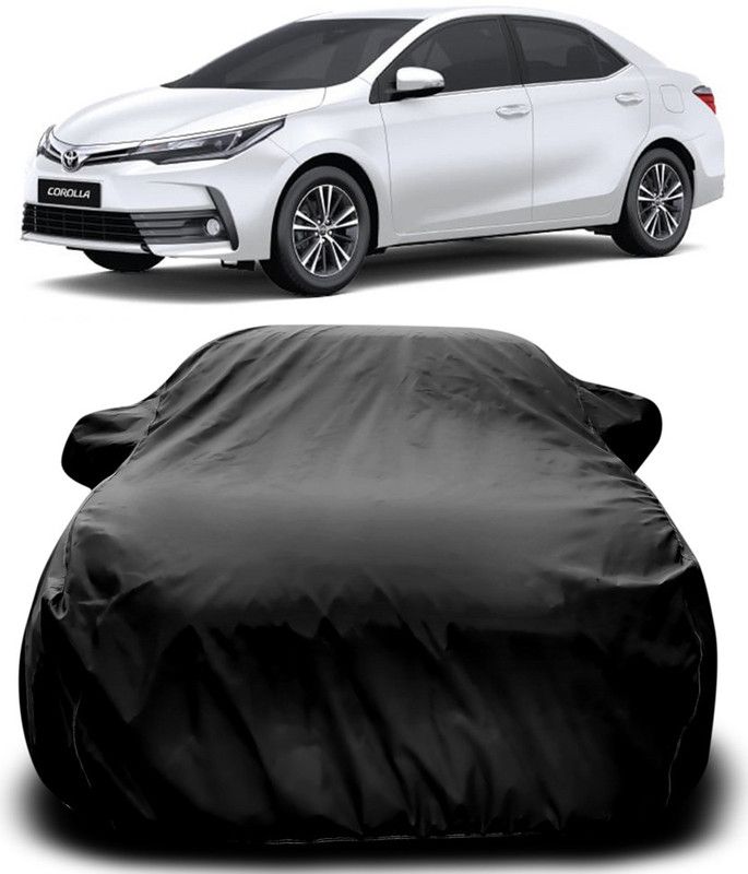 AutoBurn Car Cover For Toyota Corolla Altis (With Mirror Pockets)  (Black)