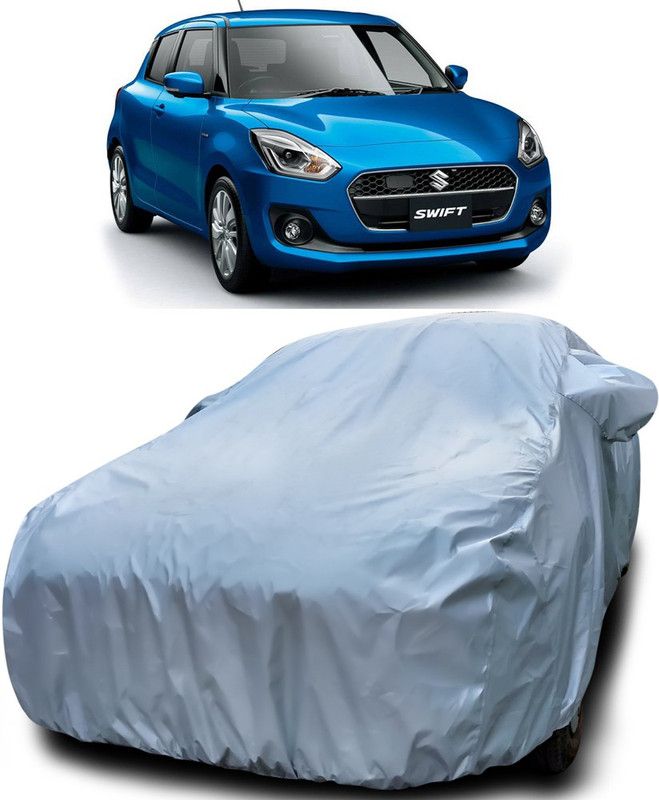 Elegance Car Cover For Maruti Suzuki Swift Hybrid (With Mirror Pockets)  (Silver)