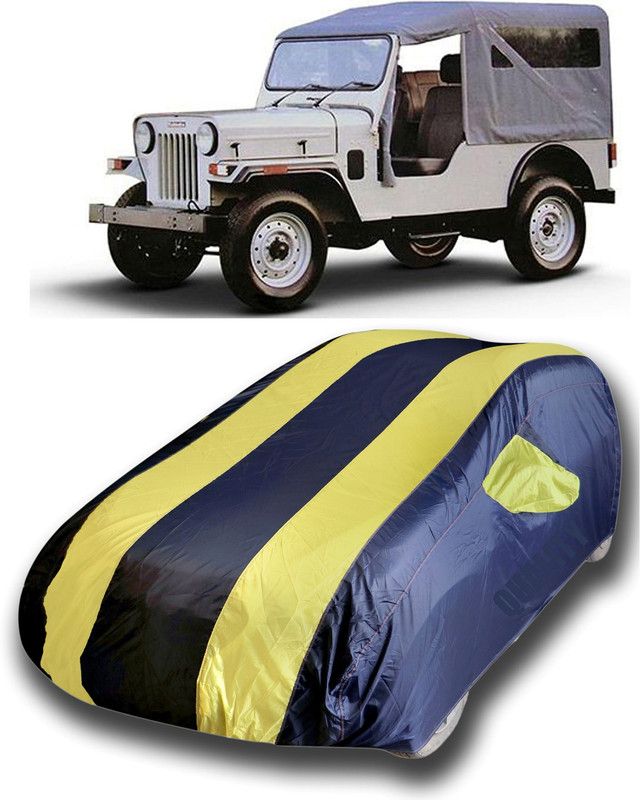 APNEK Car Cover For Mahindra Jeep (With Mirror Pockets)  (Yellow)