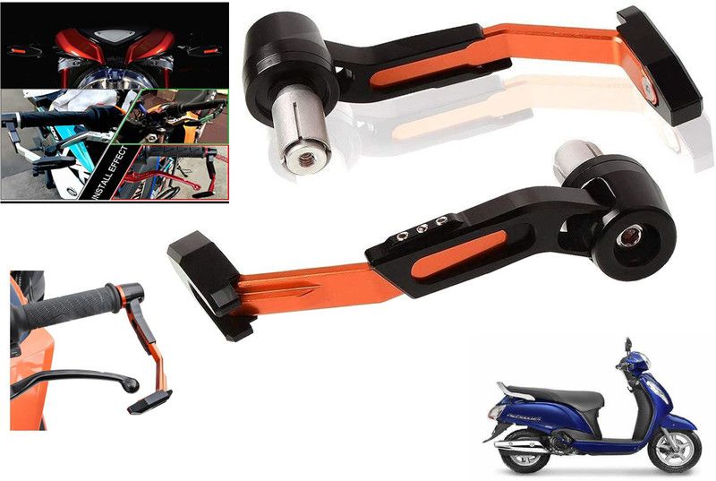 Generox Motorcycle Handlebar Grips Protective Guard For Access Bike Crash Guard  (Suzuki)