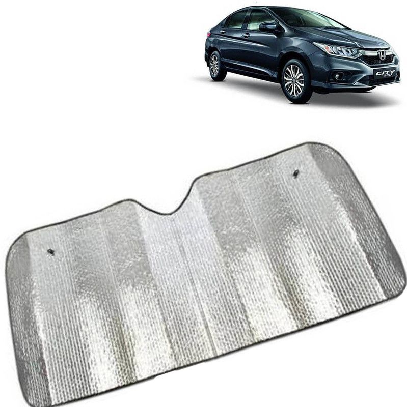 Rhtdm Dashboard, Rear Window Sun Shade For Honda City  (Silver)