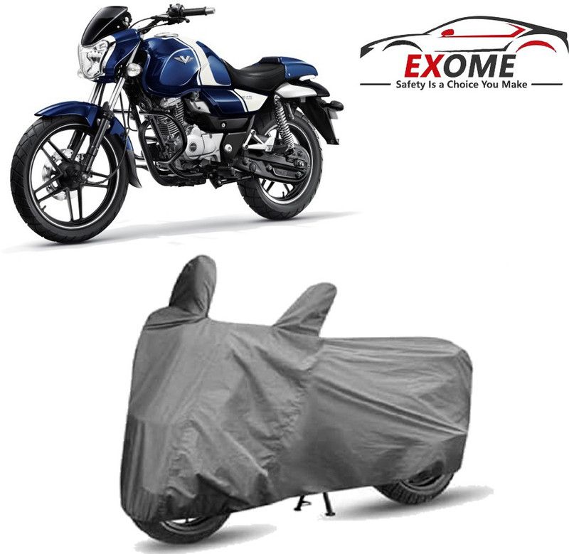EXOME Two Wheeler Cover for Bajaj  (V15, Grey)