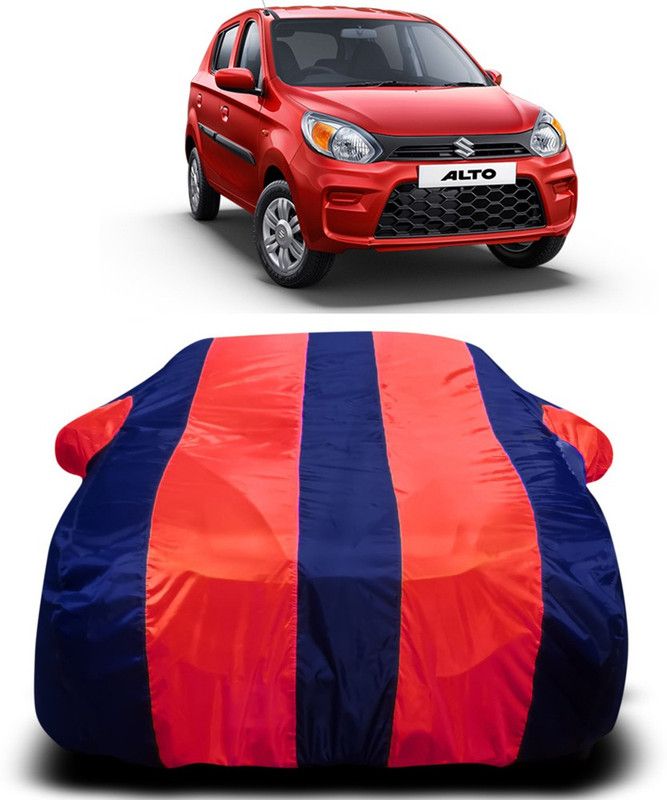 AUTOGARH Car Cover For Maruti Suzuki Alto 800 (With Mirror Pockets)  (Red, Blue)