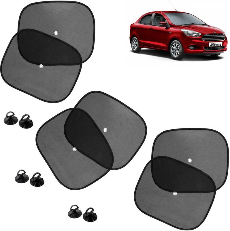 DvineAutoFashionZ Side Window Sun Shade For Ford Aspire  (Black)