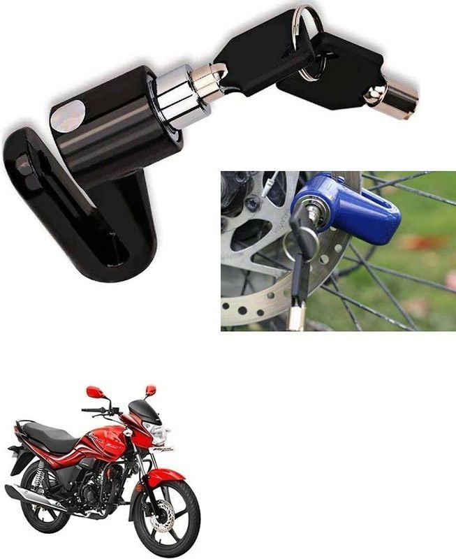 AS TRADERS Motorcycle Disc Brake Lock/Disk Lock Security for Hero Passion Xpro Motorcycle Disc Brake Lock/Disk Lock Security for Hero Passion Xpro Disc Lock  (Blue, Black, Red)