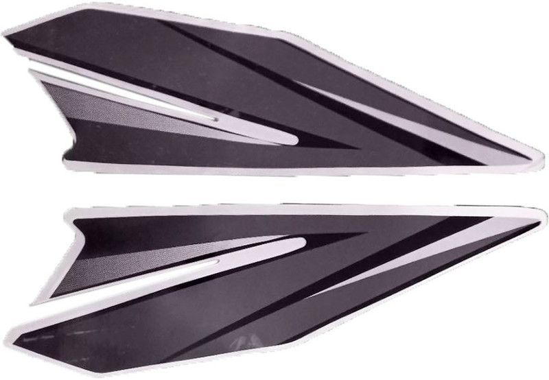 Dateen Sticker & Decal for Bike  (Black, Grey)