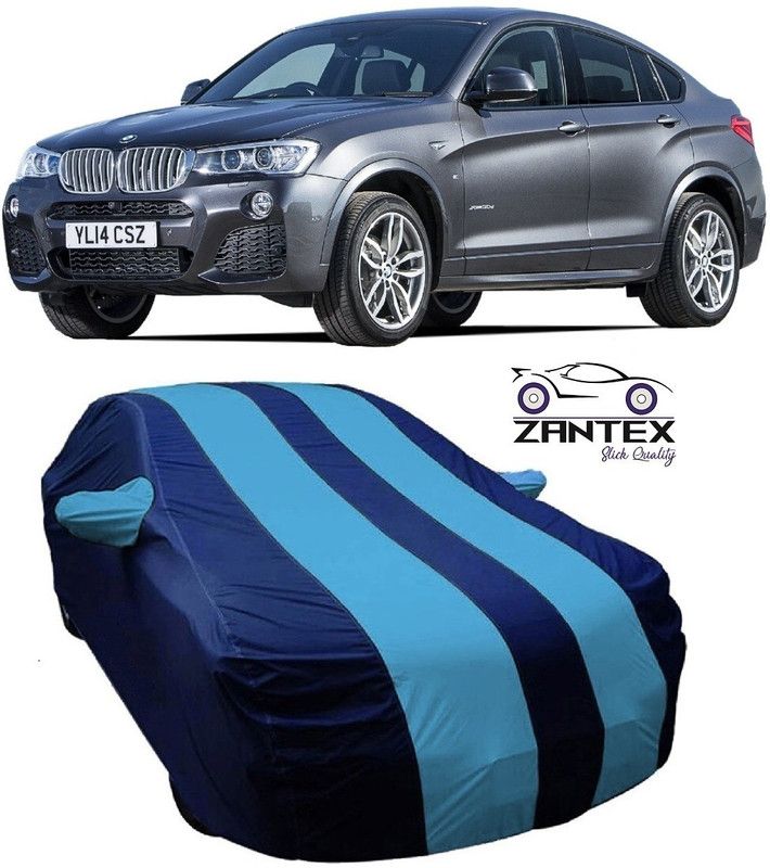 ZANTEX Car Cover For BMW X4 (With Mirror Pockets)  (Blue)
