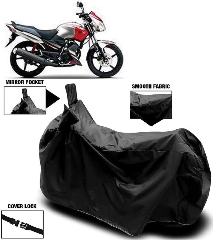 AutoFave Two Wheeler Cover for Yamaha  (Gladiator SS, Black)