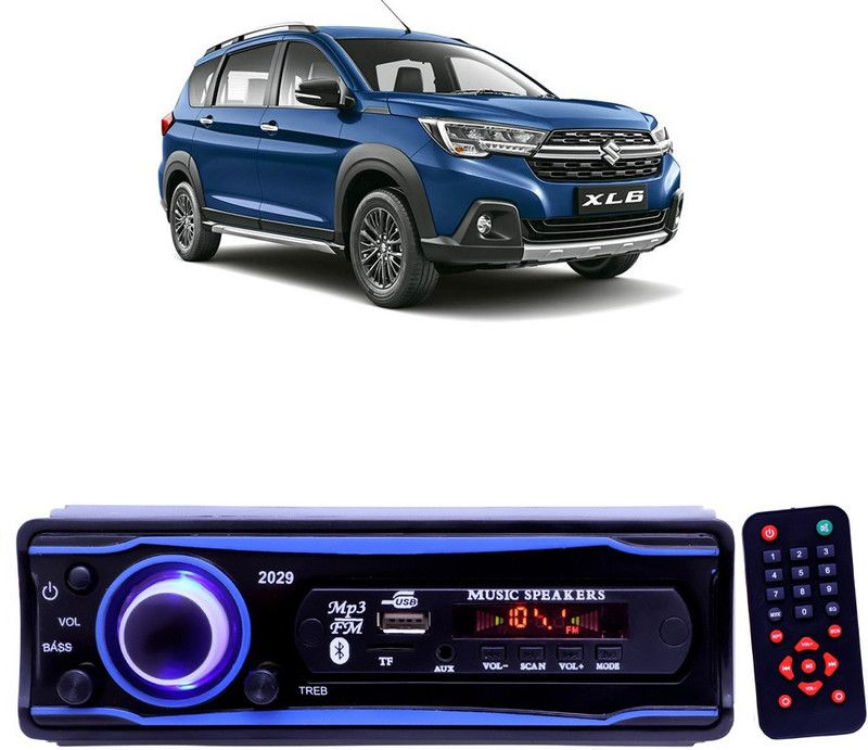 EverLand Blue 2029 USB/AUX/SD/BLUETOOTH/FM/MP3 BOOM MASTER STANDARD- E 355 Car Stereo  (Single Din)