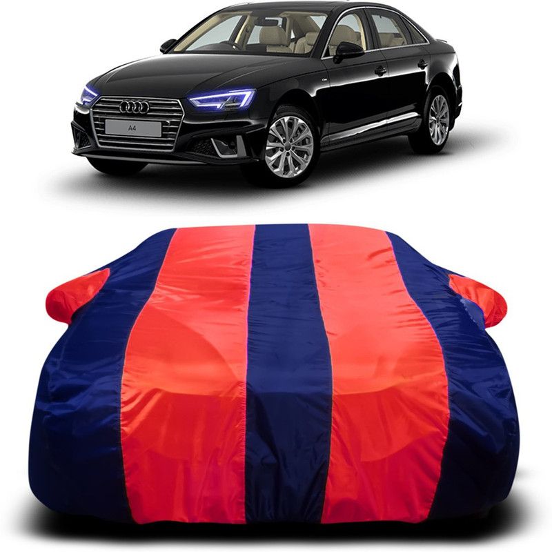 Genipap Car Cover For Audi A4 (With Mirror Pockets)  (Red, Blue)