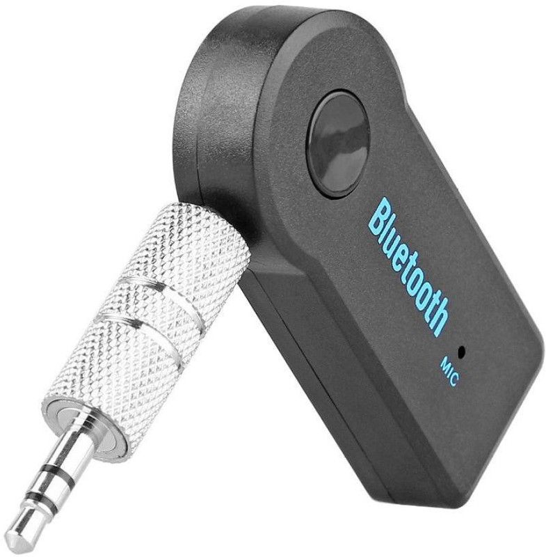 GENCLIQ v3.0 Car Bluetooth Device with 3.5mm Connector  (Black)